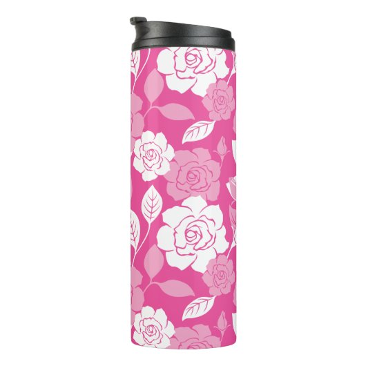 ROSE PATTERN (PINK) THERMOSBECHER (Nach rechts gedreht)