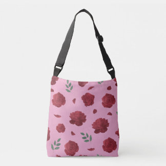 Rose Pattern Shoulder Bag | Tote Bag Tragetaschen Mit Langen Trägern