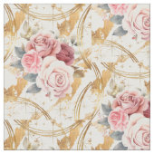 ROSE PATTERN STOFF (Nahaufnahme)