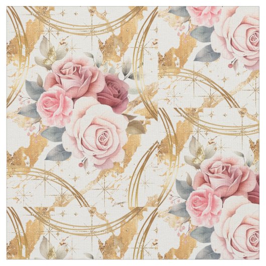ROSE PATTERN STOFF (Nahaufnahme)