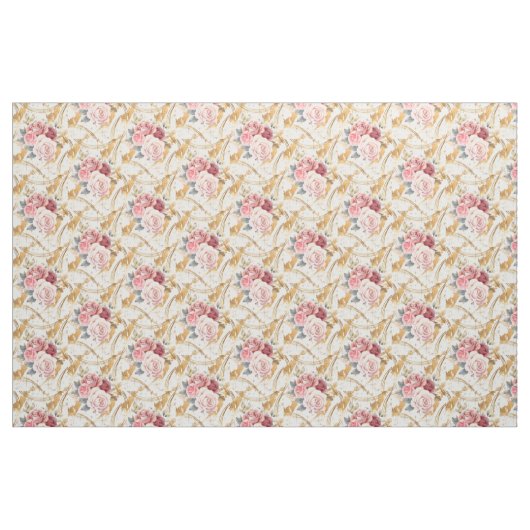 ROSE PATTERN STOFF (Fat Quarter (45,7 x 55,9 cm))