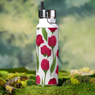 Rose Pattern Wasserflasche Trinkflasche