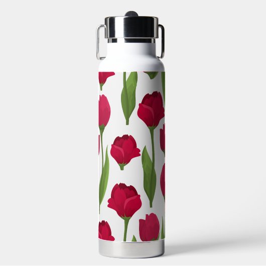 Rose Pattern Wasserflasche Trinkflasche (Vorderseite)