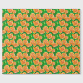 Rose Peach/Coral Orange Geschenkpapier (Flach)