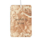 Rose Peach Gold Glam Autolufterfrischer (Vorderseite)