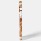 Rose Peach Gold Glam Case-Mate iPhone Hülle (Rückseite / Links)