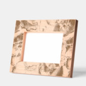 Rose Peach Gold Glam Geätzte Rahmen (Links)