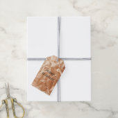 Rose Peach Gold Glam Geschenkanhänger (Mit Garn)