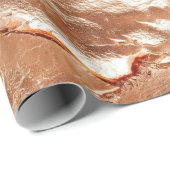 Rose Peach Gold Glam Geschenkpapier (Rolleneckpunkt)