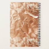 Rose Peach Gold Glam Planer (Rückseite)