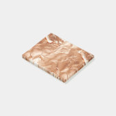 Rose Peach Gold Glam Post-it Klebezettel (angewinkelt)