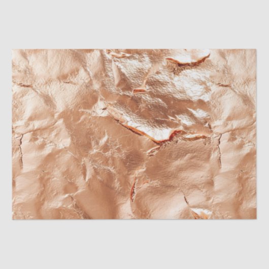 Rose Peach Gold Glam Seidenpapier (Vorderseite)