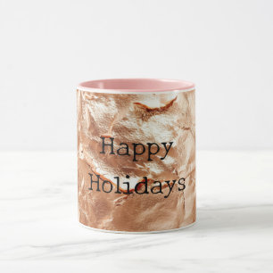 Rose Peach Gold Glam Tasse