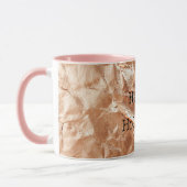 Rose Peach Gold Glam Tasse (Links)