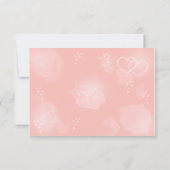 Rose Peach RSVP Card Karte (Rückseite)