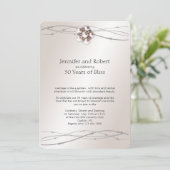 Rose Pearl 30. Hochzeitstag Einladung (Stehend Vorderseite)