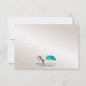 Rose Pearl 30-jähriger Antwortkarte RSVP Karte (Rückseite)