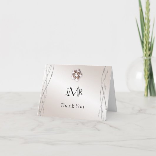 Rose Pearl and Dots 30 Jahre Danke (Vorderseite)