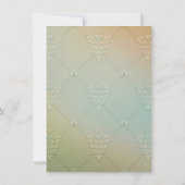 Rose Pearl Bridal Tea Party Einladung (Rückseite)