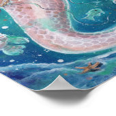 Rose Pearl Mermaid Art von Renee Lavoie Poster (Ecke)