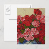 Rose & Peonies Postkarte (Vorne/Hinten)