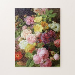 Rose, Peonies und andere Blume Niederländische Ku Puzzle
