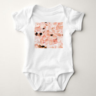 Rose, Peony, und Blätter, Aquarellmuster. Baby Strampler