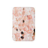 Rose, Peony, und Blätter, Aquarellmuster. Badematte (Vorderseite Vertikal)