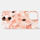 Rose, Peony, und Blätter, Aquarellmuster. Case-Mate iPhone Hülle (Rückseite (Horizontal))