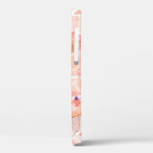 Rose, Peony, und Blätter, Aquarellmuster. Case-Mate iPhone Hülle (Rückseite / Links)