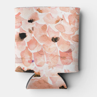 Rose, Peony, und Blätter, Aquarellmuster. Dosenkühler