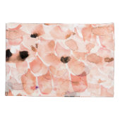 Rose, Peony, und Blätter, Aquarellmuster. Kissenbezug (Rückseite)