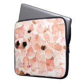 Rose, Peony, und Blätter, Aquarellmuster. Laptopschutzhülle (Vorderseite Links)