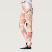 Rose, Peony, und Blätter, Aquarellmuster. Leggings (Links)