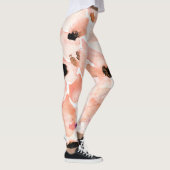 Rose, Peony, und Blätter, Aquarellmuster. Leggings (Rechts)