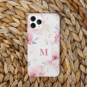 Rose Peonys Custom Monogram Case-Mate iPhone 14 Pro Max Hülle