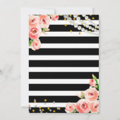 Rose & Perl Geburtstagsparty Einladung (Rückseite)