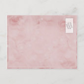 Rose Perle Save the Date rosa Einladungen (Rückseite)