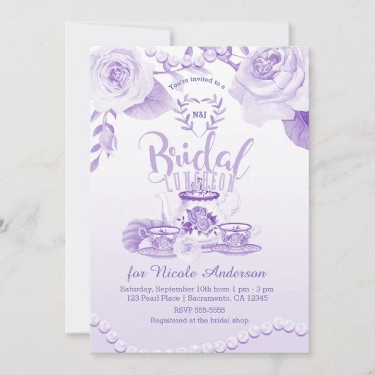 Rose & Perlen Ein perfektes Wochenende in Bellinzo Einladung (Vorderseite)