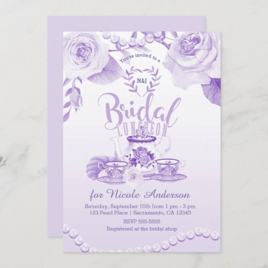 Rose & Perlen Ein perfektes Wochenende in Bellinzo Einladung (Vorne/Hinten)