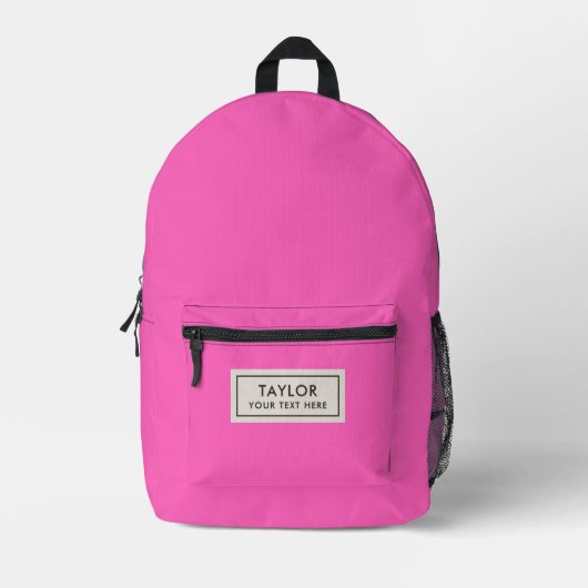 Rose Personalisiert Bedruckter Rucksack (Vorderseite)