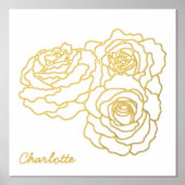 Rose Personalisiert Foliendrucke (Vorderseite)