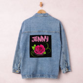 ROSE PERSONALISIERT jean Denim Jacket Jeansjacke (Hangar)