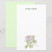 Rose Personalisiert Stationery (Vorne/Hinten)