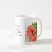 Rose Personalisierter Kaffee Tasse Vorlage (VorderseiteRechts)