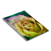 Rose Personalizable Journal oder Notebook Notizblock (Rechte Seite)