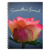 Rose Personalizable Journal oder Notebook Notizblock (Vorderseite)