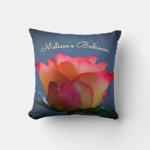 Rose personalizable Throw Pillow