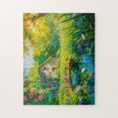 Rose Petal Cottage by the Wildbrook Puzzle (Vertikal)