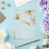 Rose Petal Mattiert Akryllische Hochzeit Einladung (In Situ (Hochzeit))